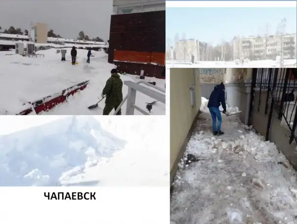 Уборка снега чистка крыш наледи, фотография 2