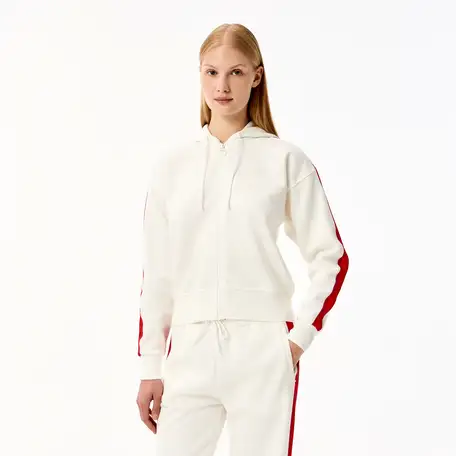 Женская спортивная толстовка lacoste с капюшоном, фотография 1