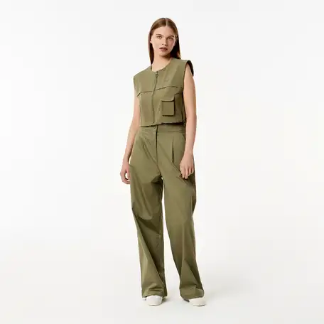 Женская короткая рубашка lacoste без рукавов, фотография 5