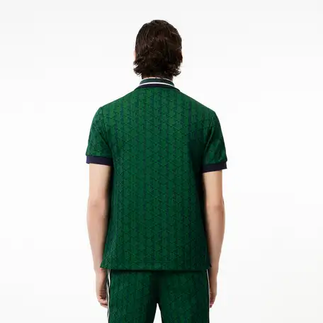 Мужское поло lacoste classic fit с монограммой, фотография 2