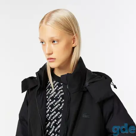Женская стеганая длинная куртка lacoste, фотография 3