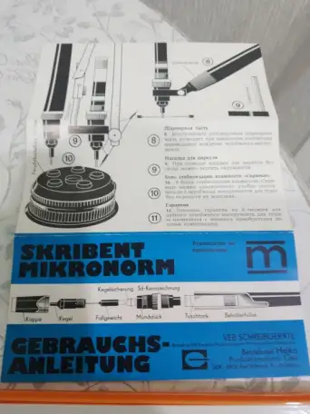 Германия Рапидографы Skribent  Mikronorm  Четыре вида, фотография 3