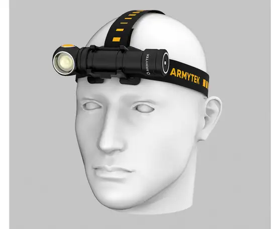 Фонарь налобный armytek wizard c2 pro max magnet usb (теплый свет), фотография 1