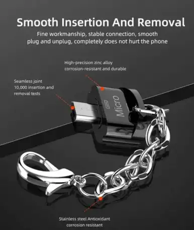 Адаптер Micro USB к USB 2,0 OTG, переходник Micro USB к гнезду USB 2.0, фотография 4