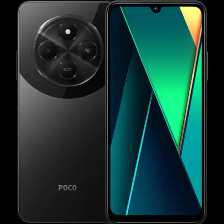 Смартфон poco c75 6/128 gb, black ru, фотография 1