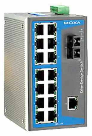 Коммутатор moxa eds-316-m-sc, фотография 1