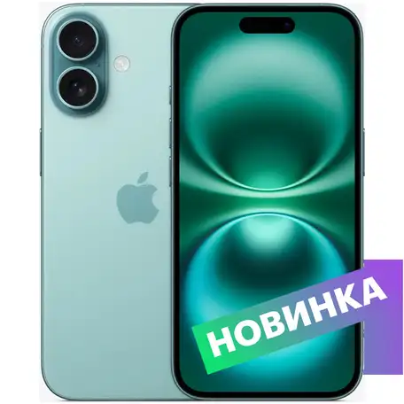 Смартфон apple iphone 16 256gb teal eac, фотография 1