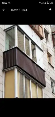 Остекление балкона, фотография 1