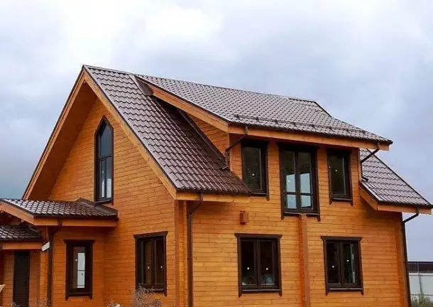 Продам металлический сайдинг евробрус под дерево, фотография 1