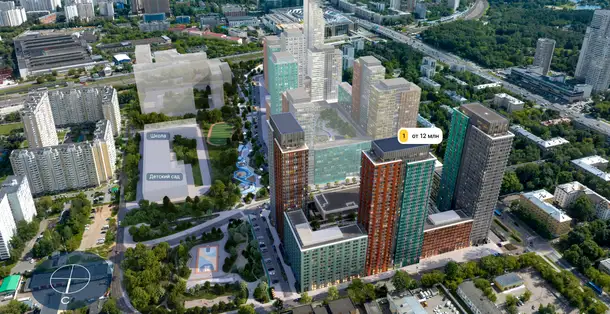 1-но комнатная квартира, 40,70 м², 13 эт., ЖК INJOY, Инжой, фотография 4