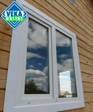 Трехстворчатое окно VEKA SoftLine 82 фурнитура REZE, фотография 1
