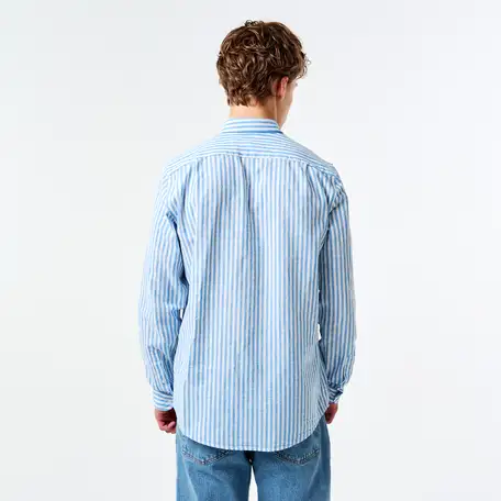 Мужская рубашка lacoste slim fit в полоску, фотография 2
