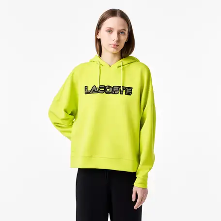 Женская толстовка lacoste branded print hoodie, фотография 1