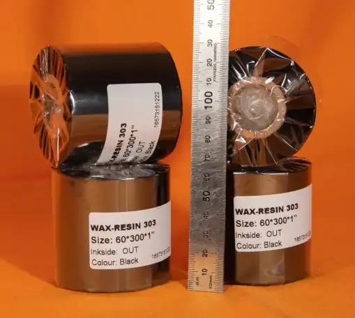 Риббон, 60ммх300м, Wax-Resin Out, термотрансферная красящая лента, фотография 1