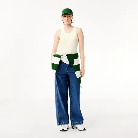 Женская облегающая хлопковая майка lacoste, фотография 4