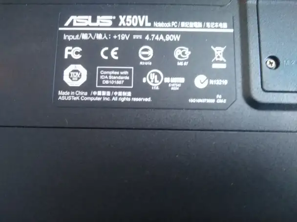 ASUS X50VL Intel Dual ноутбук, фотография 10