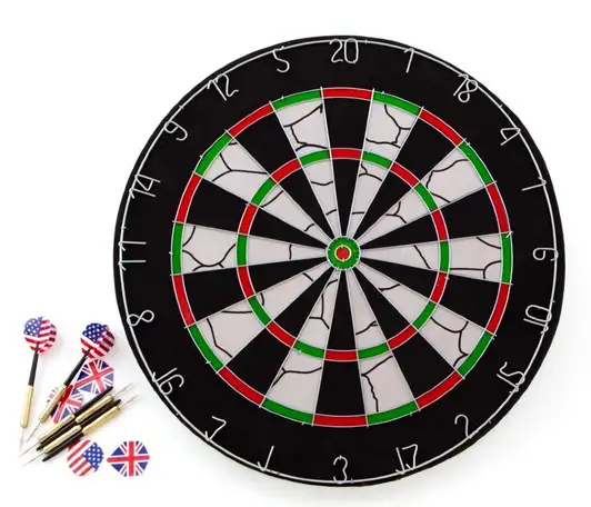 Мишень для игры в дартс 18'' (45,7 см), 6 дротиков, фотография 1