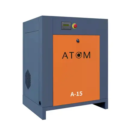Компрессор винтовой атом а-15 10 бар с частотным преобразователем, фотография 1