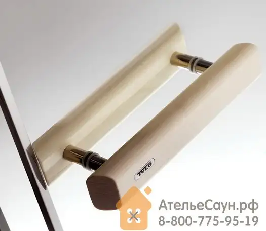 Дверь для сауны tylo dgl 10x20 (прозрачная, осина, арт. 91031934), фотография 2
