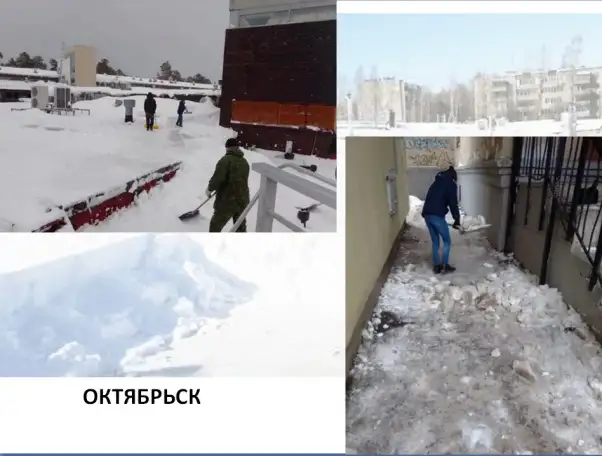 Уборка снега чистка крыш наледи, фотография 2