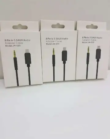 Кабель аудио Lightning 8-pin - AUX mini Jack 3.5 mm, фотография 1