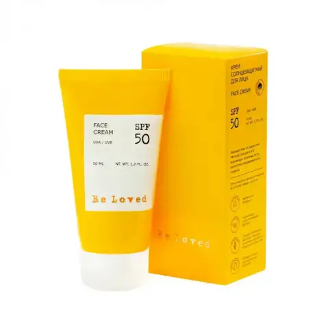 Солнцезащитный крем для лица SPF 50 Be Loved, 50 мл., фотография 1