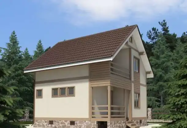 Каркасный дом площадью 110 кв.м., фотография 1