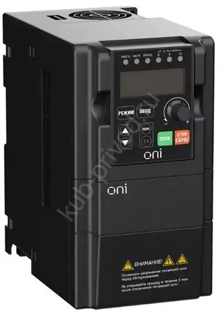 Преобразователь частоты a150 220в 1ф 0,4квт 3а oni, фотография 1