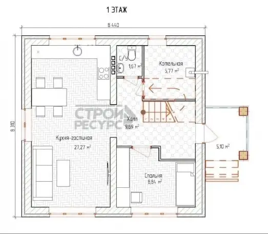 Продажа коттеджа от застройщика, Ближняя Усадьба, Калиновая д. 9 112,00 м2, фотография 6