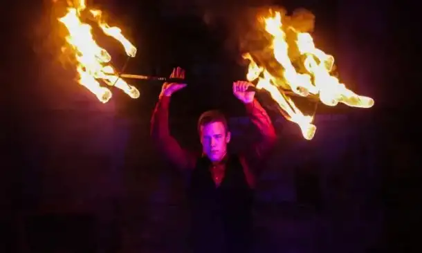 Огненное шоу (фаер-шоу, fire show) в Троицке., фотография 12