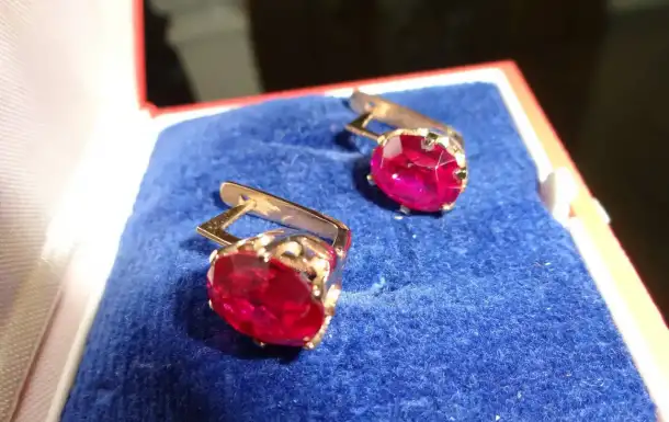 Серьги Золотые 583 пробы СССР. Новые 5.71гр, фотография 2