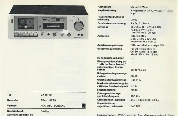 AKAI GX-M10, фотография 6
