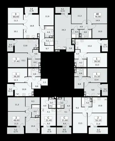 1-но комнатная квартира, 37,40 м², 9 эт., ЖК А101 Лаголово, фотография 2