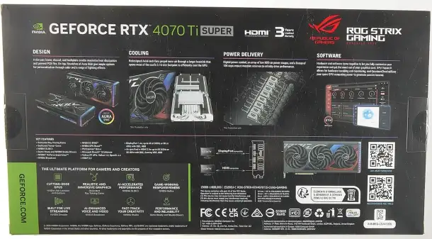 Asus rog strix geforce rtx 4070 ti super oc 16 ГБ для игр, фотография 4