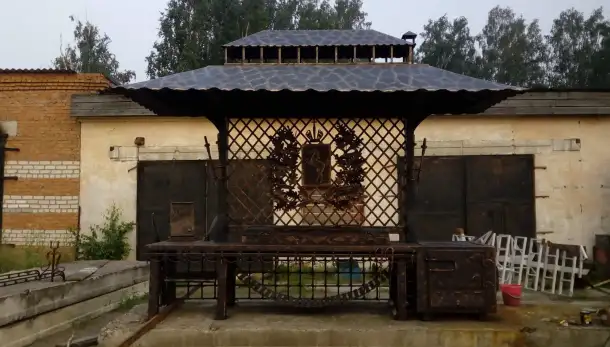 Эксклюзивный мангал, барбекю, с печью под казан., фотография 2