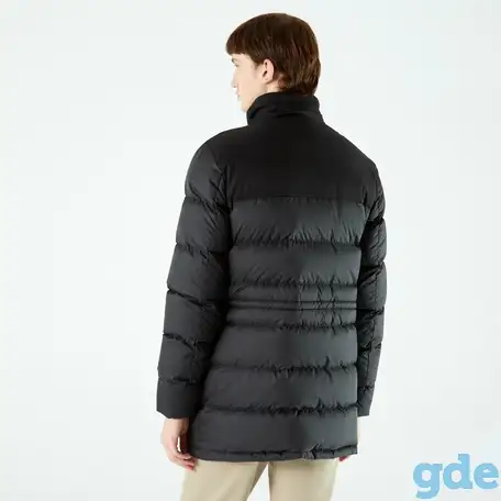 Мужская двусторонняя стеганая куртка lacoste loose fit с подкладкой, фотография 3
