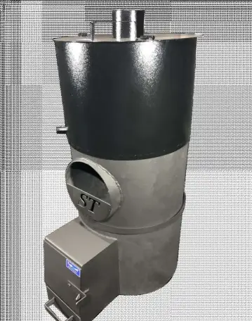Круглая банная печь Teplonoff Standart с выносной топкой бак полимерный, фотография 4