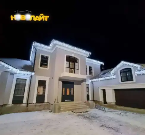 Украшение частных домов гирляндами в Ростове-на-Дону и области, фотография 1