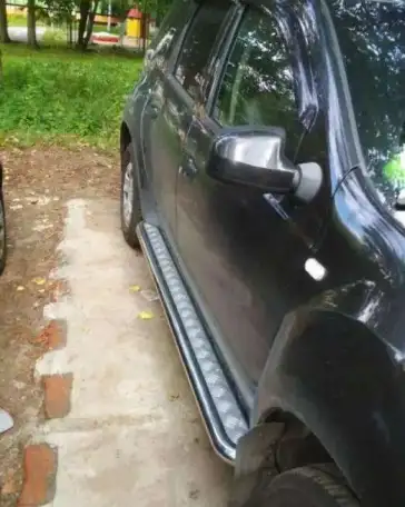 Защита порогов «Эстонец» на автомобиль Renault Duster, фотография 3