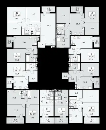 1-но комнатная квартира, 37,40 м², 4 эт., ЖК А101 Лаголово, фотография 2