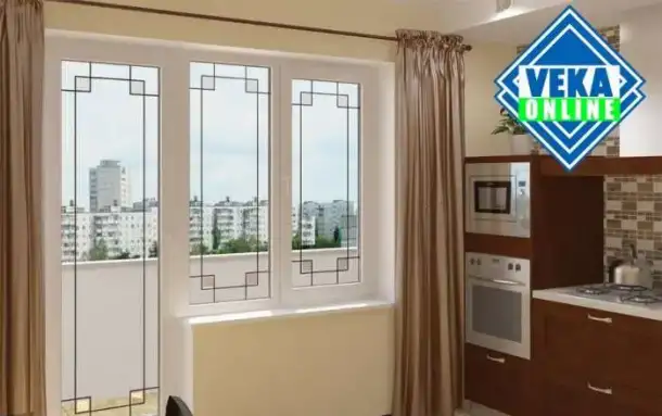 Балконный блок VEKA SoftLine 82 фурнитура REZE, фотография 1