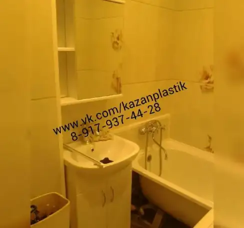 Ванная комната панелями., фотография 2