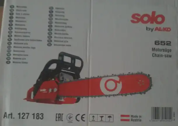 Новая бензопила solo 652-38, фотография 1
