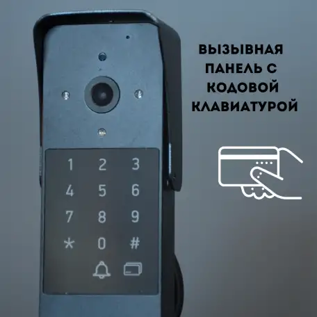 Вызывная панель со считывателем карт и кодовой клавиатурой KubVision 94221, фотография 4