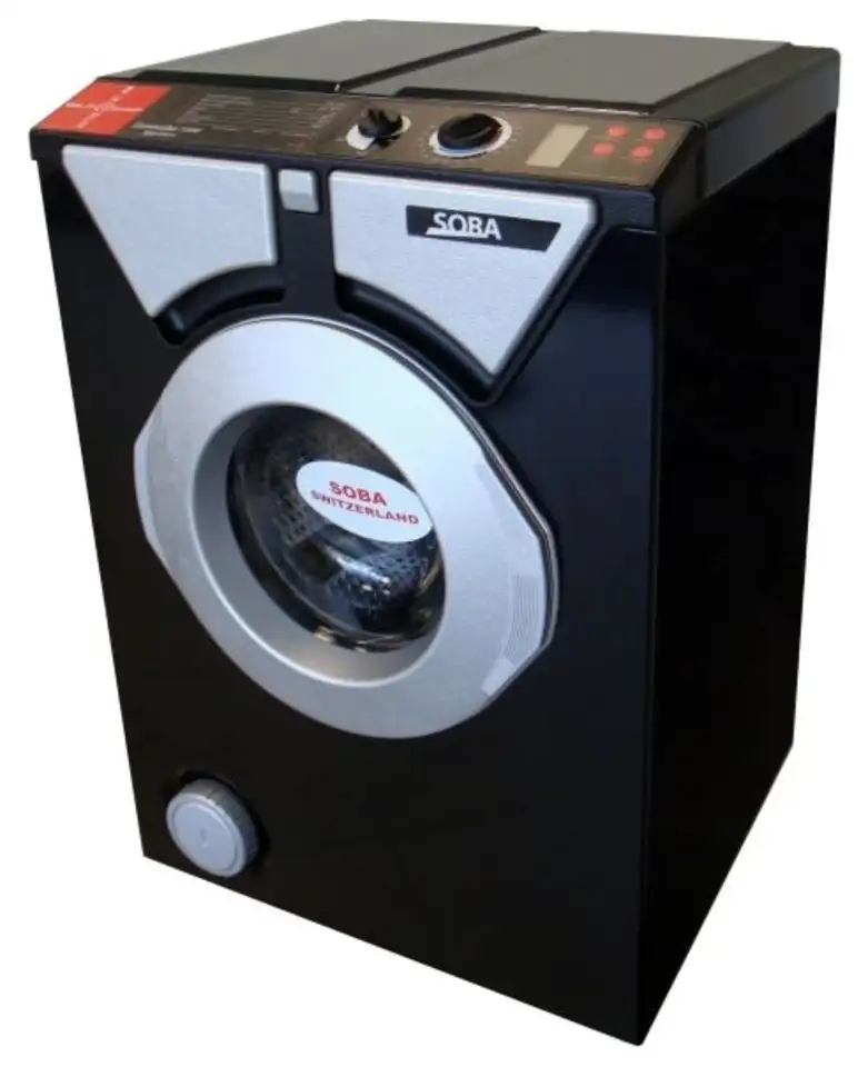Стиральная машина eurosoba 1100 sprint plus black and silver, фотография 1