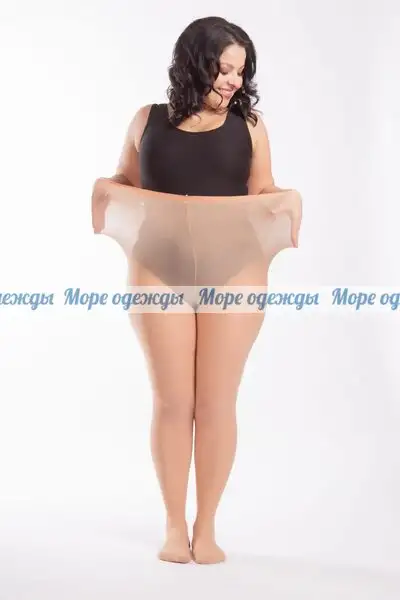 Miss Колготки Большого  размера 50 den бежевые размер 5 , фотография 2