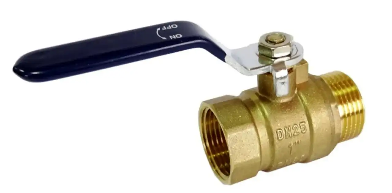 Кран шаровой 3/4'' г/ш ручка krafteco латунь, фотография 1