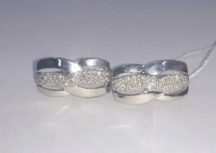 Серьгu, фuанuты, серебро, фотография 1