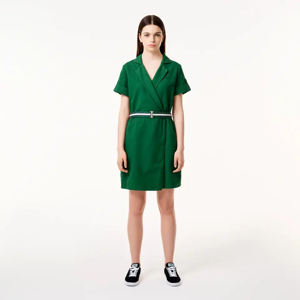 Лёгкое платье lacoste с поясом, фотография 1