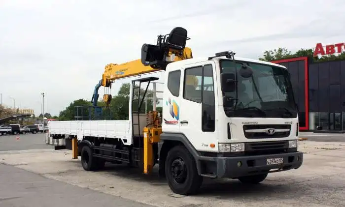 Daewoo Novus 2013г, кран манипулятор Soosan SCS736L 7 тонн, фотография 3
